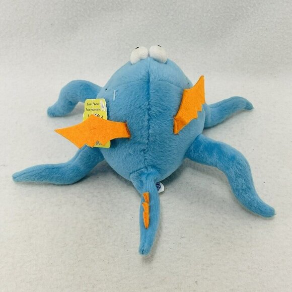 Negu Joybles Barry Plush 7” Builder Painter Monster Wing Blue Mini Toy Jessie - Picture 2 of 10